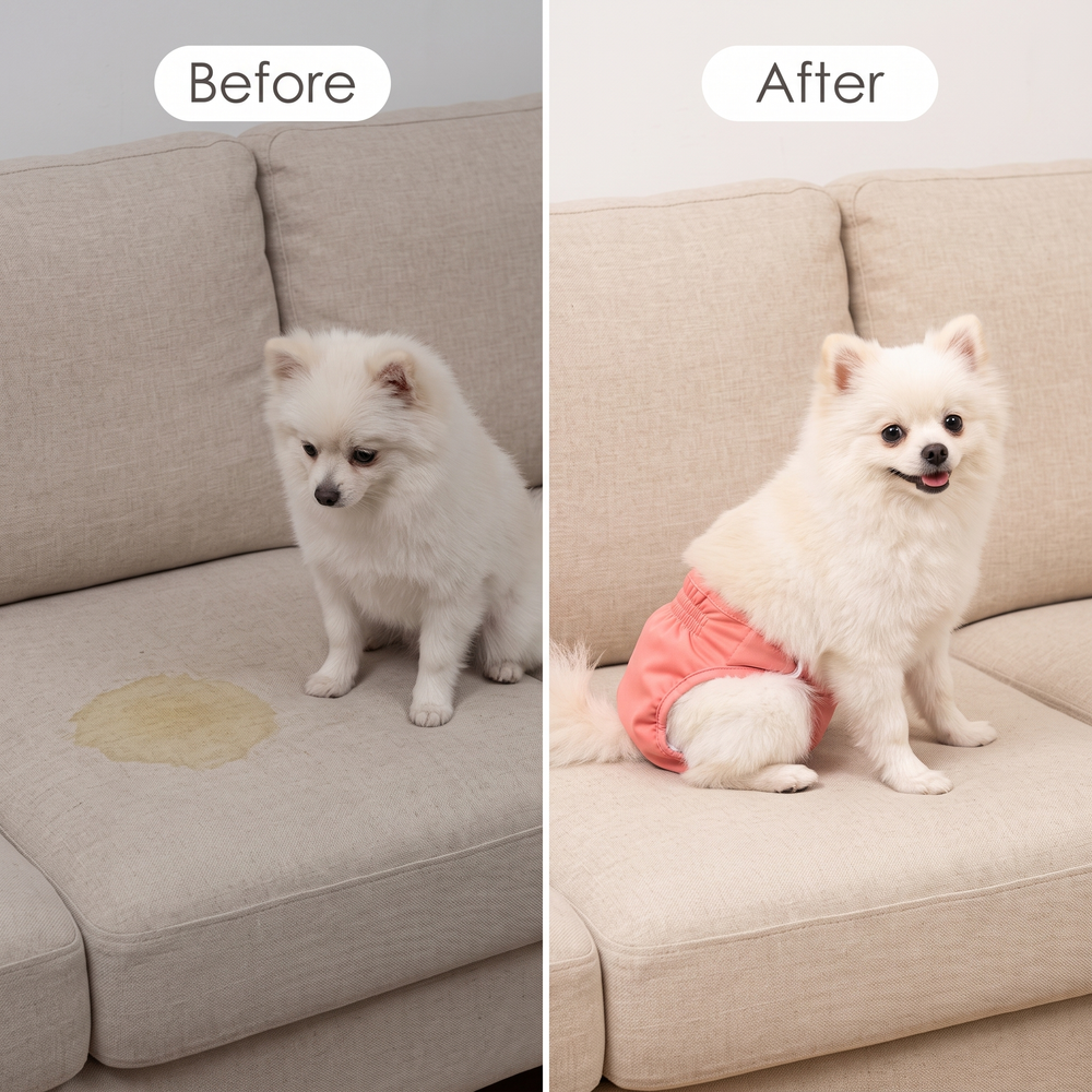 Before and after: clean sofa with NorAlert